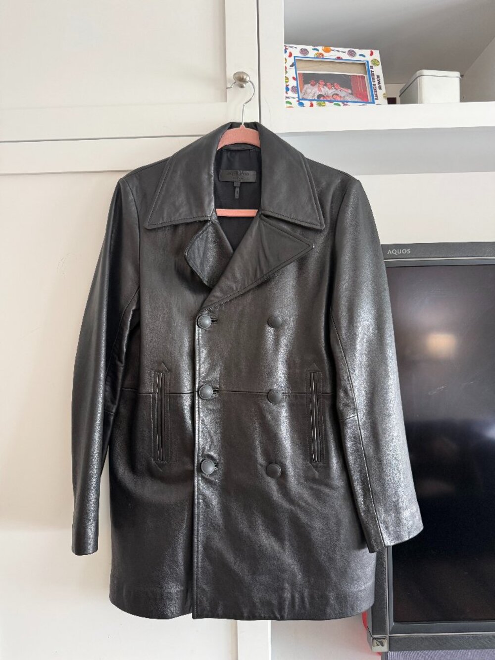 Rag and Bone leather blazer style jacket